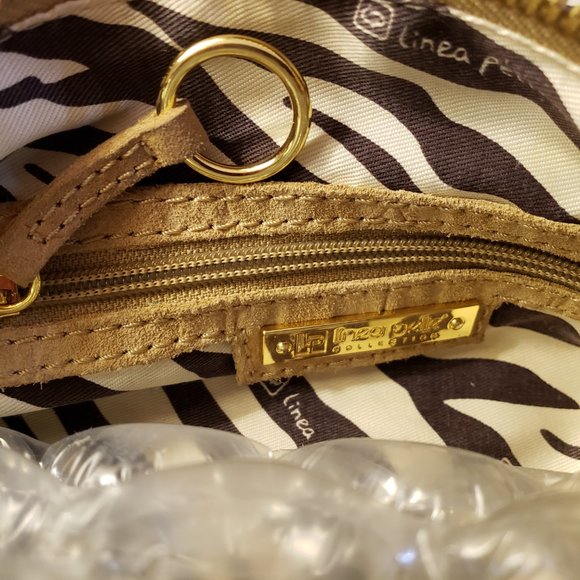 linea pelle suede handbag - original tag - Picture 7 of 7